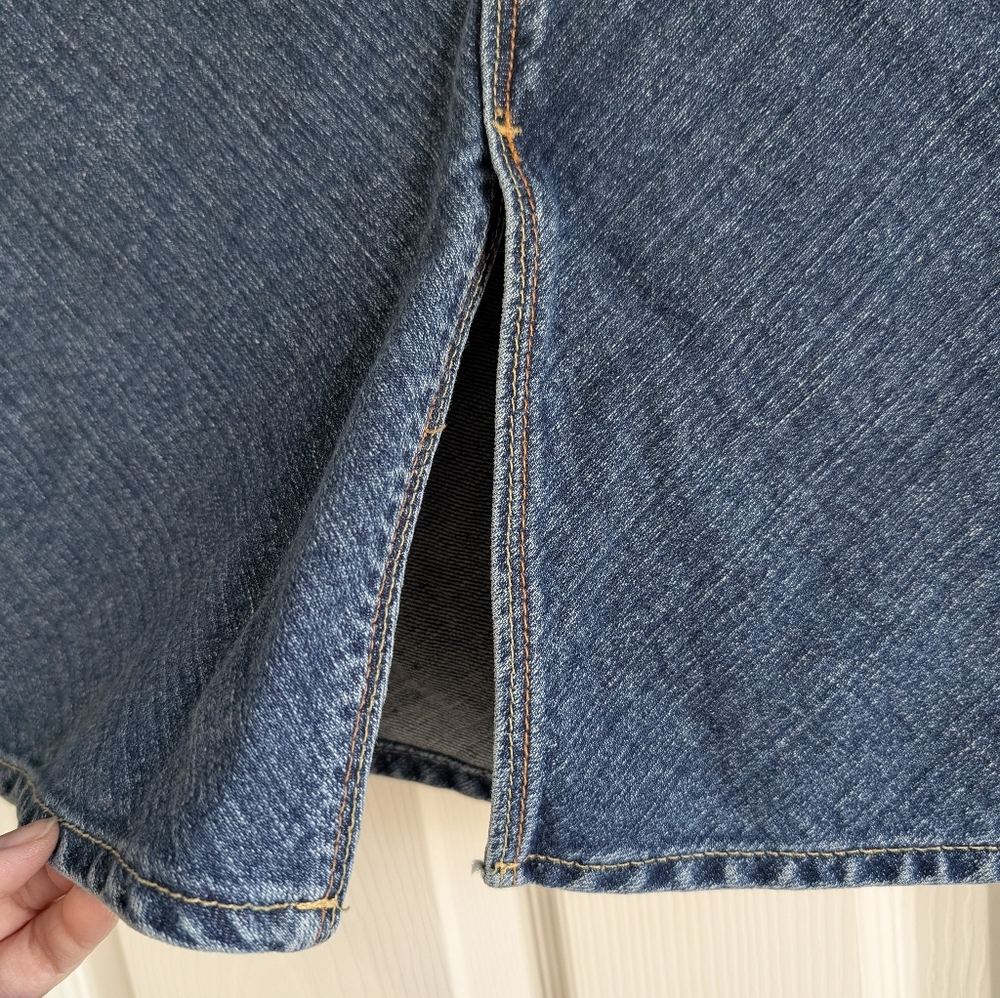 GAP Jeans Blue Denim Skirt Size 8 - Picture 2 of 6